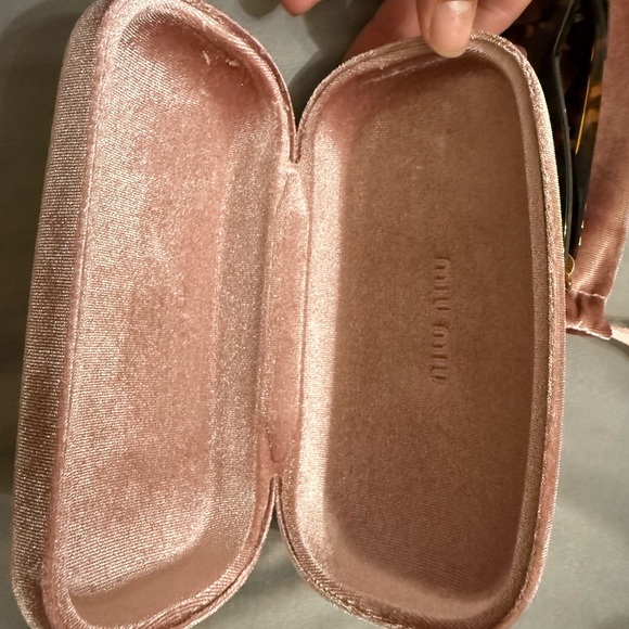 Miu Miu Tortoiseshell Sunglasses with Pink Case - Picture 10 of 10
